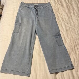 Light Blue Wide Leg Jeans
